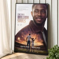 Unique birthday gift for him presented as framed cinematic wall art