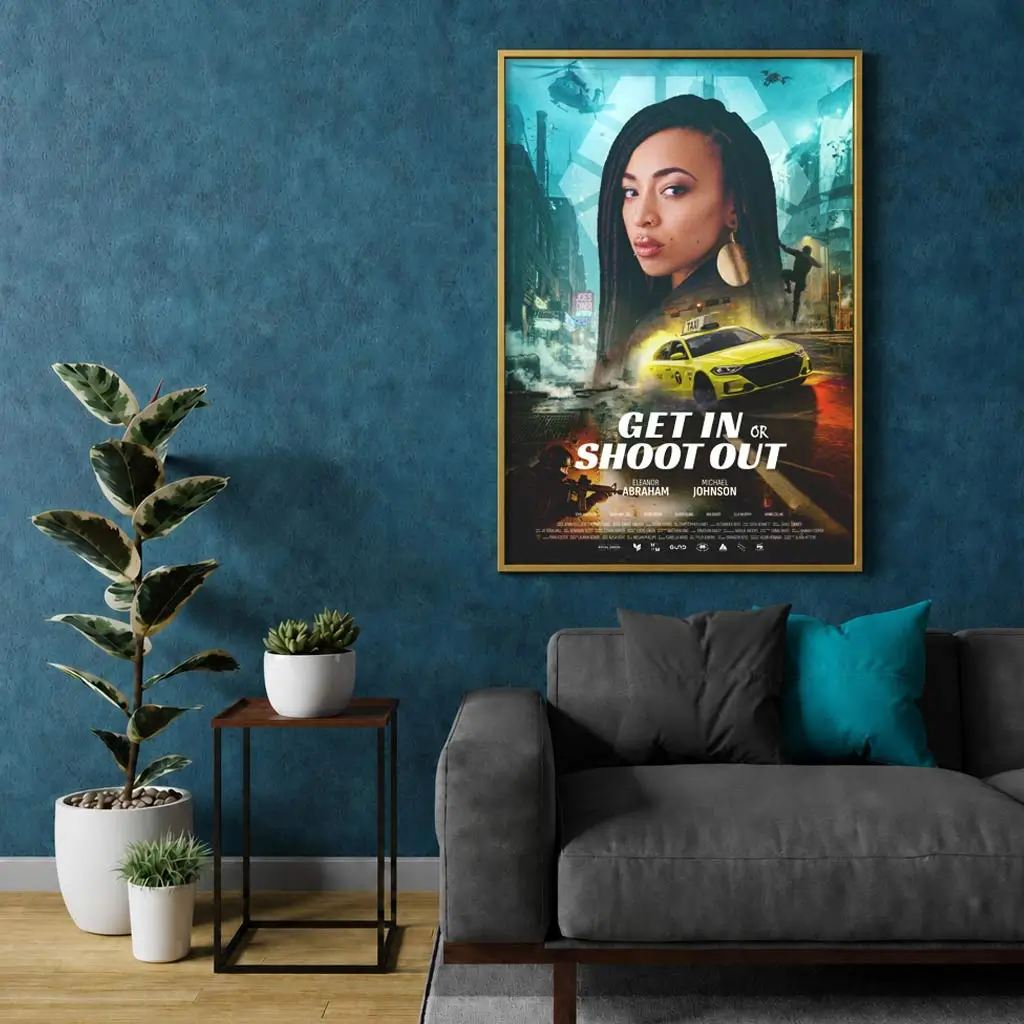 Personalized poster for her shown in a sophisticated framed display