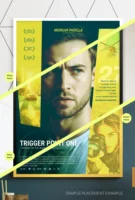 A side-by-side placement comparison of the one man against all poster displayed in three different frame colors