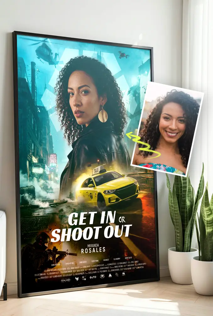 Personalized birthday or corporate gift for her - High-octane action cinematic design